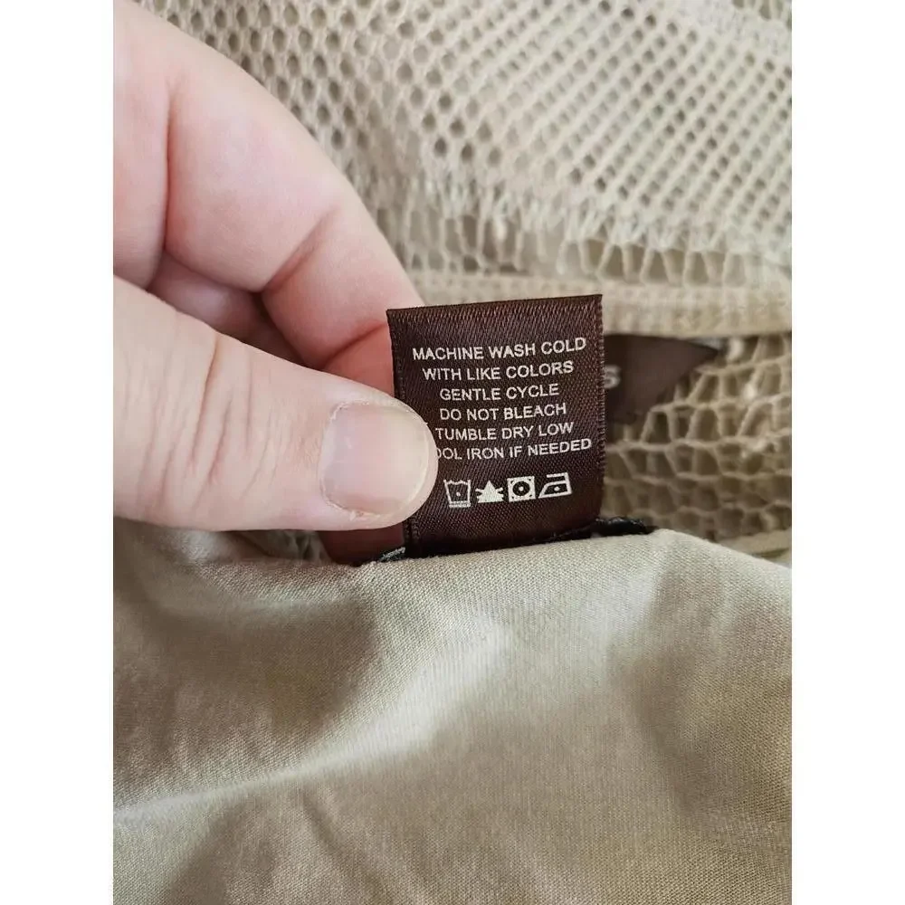 LOT Multiples Medium/P. Large tan open knit cover up & tank set. Tie front cardi